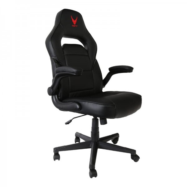 Scaun birou gaming Omega Varr Riverside, reglaj lombar, inaltime, cotiere, imitatie piele, negru