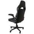 Scaun birou gaming Omega Varr Riverside, reglaj lombar, inaltime, cotiere, imitatie piele, negru