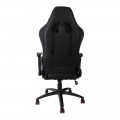 Scaun birou gaming Omega Varr Silverstone, reglaj lombar, inaltime, cotiere, imitatie piele, negru-rosu