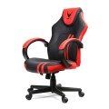 Scaun birou gaming Omega Varr Slide, reglaj inaltime, recliner, imitatie piele, negru-rosu