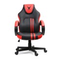 Scaun birou gaming Omega Varr Slide, reglaj inaltime, recliner, imitatie piele, negru-rosu