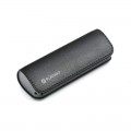 Acumulator extern Platinet, 2600 mAh, cablu microUSB, imitatie piele, PMPB26LB, 43404, negru
