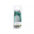 Cablu microUSB - USB A Platinet, 1m, imitatie piele, verde, 43294