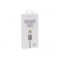 Cablu microUSB - USB A Platinet, 1.2m, PVC, negru, 2 conectori magnetici, PUCMPM1B, 43607