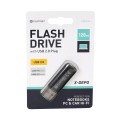 Stick memorie 128GB Platinet PMFE128 41590, USB 2.0, carcasa aluminiu, negru