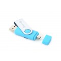 Stick memorie 16GB Platinet 43203, USB 2.0 + microUSB, bleu