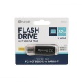 Stick memorie 32GB Platinet PMFE32 40621, USB 2.0, carcasa aluminiu, negru