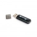 Stick memorie 32GB Platinet PMFE32 40621, USB 2.0, carcasa aluminiu, negru