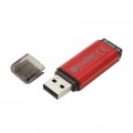 MemoryStick 32GB Platinet USB 2.0, carcasa aluminiu, PMFV32R, 43436, rosu