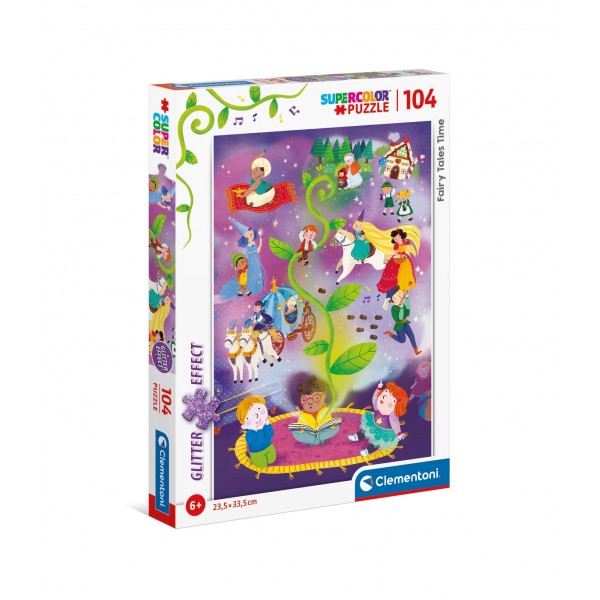 Puzzle carton 104 piese Clementoni Supercolor - Vrejul de fasole, 20180, 6+ ani