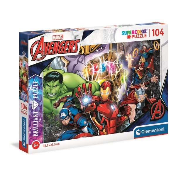 Puzzle carton 104 piese Clementoni Supercolor - Avengers, 20181, 6+ ani