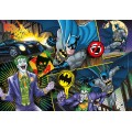 Puzzle carton 104 piese Clementoni Supercolor - Batman - si Joker, 25708, 6+ ani