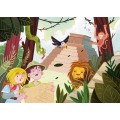 Puzzle carton 2in1 20 piese Clementoni Supercolor - Looking for adventure, 24763, 3+ ani