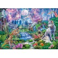 Puzzle carton 3000 piese Trefl High quality - Peisaj de noapte cu animale, 33549, 10+ ani