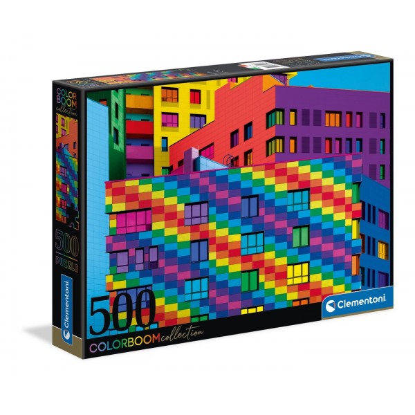 Puzzle carton 500 piese Clementoni Cladiri color, 35094, 10+ ani