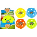 Frisbee - disc zburator, 24cm diametru, cu perforatii, diverse culori, 3+ ani, MegaCreative, 422465