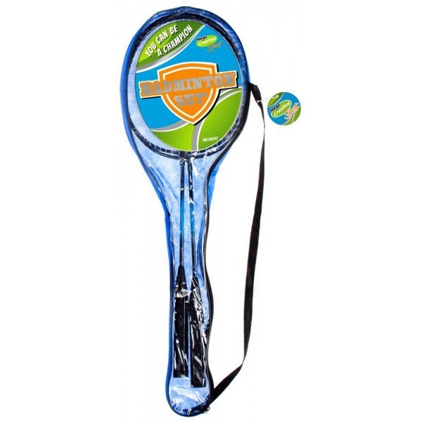 Badminton - set x2 rachete, metal, include husa, diverse culori, 14+ ani, MegaCreative, 422455