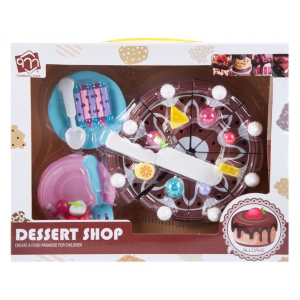 Set de bucatarie - dessert shop - tort cu accesorii, MegaCreative 459761, 6+ ani
