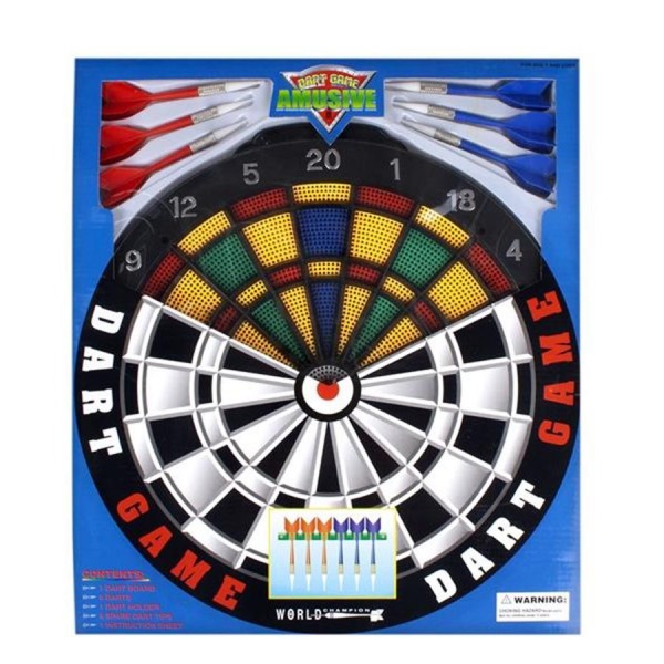 Set Darts, include 4 sageti cu varf din plastic, multicolor, 7+ ani, MegaCreative, 443579