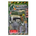 Set militar - Forces warrior - pistol + accesorii, cu sunete, MegaCreative 460223, 3+ ani