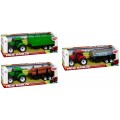 Tractor agricol cu remorca MegaCreative 382264, diverse modele, plastic, 3+ ani
