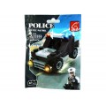 Set de constructie MegaCreative Police - masina de politie - 23205 / 416656, 41 piese, 6+