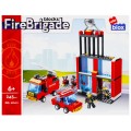 Set de constructie Alleblox Fire Brigade - sectia de pompieri - AB1011 / 478236, 245 piese, 6+