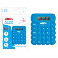 Calculator de birou Axel AX-004 457667, 8 digiti, alimentare baterie, albastru