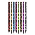Creion grafit CNX YL817185, HB, corp rotund diverse culori, model fructe de mare