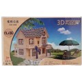 Puzzle lemn 3D - Casa de vacanta, 5 foi, CNX