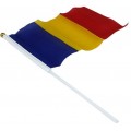 Steag Romania 20x30cm, cu bat plastic, CNX