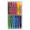 Creioane colorate Keyroad KR971353, hexagonale, 12 culori, solubile in apa, blister carton