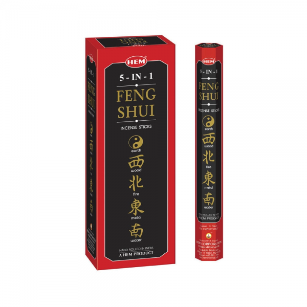 Betisoare parfumate Hem 169, Feng Shui 5 in 1, set 20 buc
