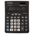 Calculator de birou Citizen CDB1201-BK, 12 digiti, alimentare baterie + solar, ecran inclinat