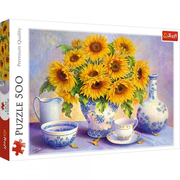Puzzle carton 500 piese Trefl Buchet de florea soarelui, 37293, 10+ ani
