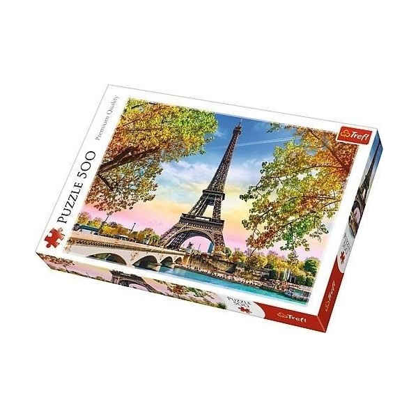 Puzzle carton 500 piese Trefl Parisul romantic, 37330, 10+ ani
