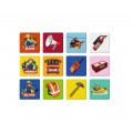 Puzzle carton + Joc 30-48 piese Trefl Pompierul Sam - 1x 30 piese, 1x 48 piese, 1x joc Memo, 90791, 3+ ani