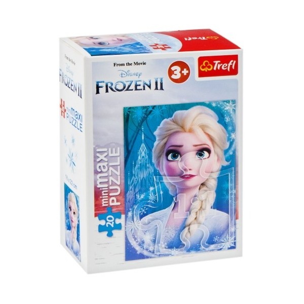 Puzzle carton 20 piese Trefl Frozen - Elsa, 21081, 3+ ani