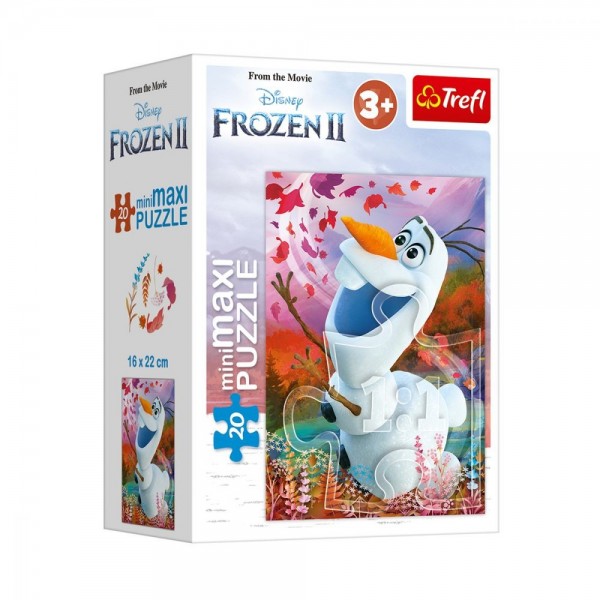 Puzzle carton 20 piese Trefl Frozen - Olaf, 21082, 3+ ani