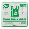 Sacosa maieu OTI Green, 5kg, 40x50cm, biodegradabila, conform standardelor EN13432, 11336, rola 50 buc