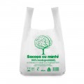 Sacosa maieu OTI Green, 3kg, 36x40cm, biodegradabila, conform standardelor EN13432, 11333, rola 50 buc
