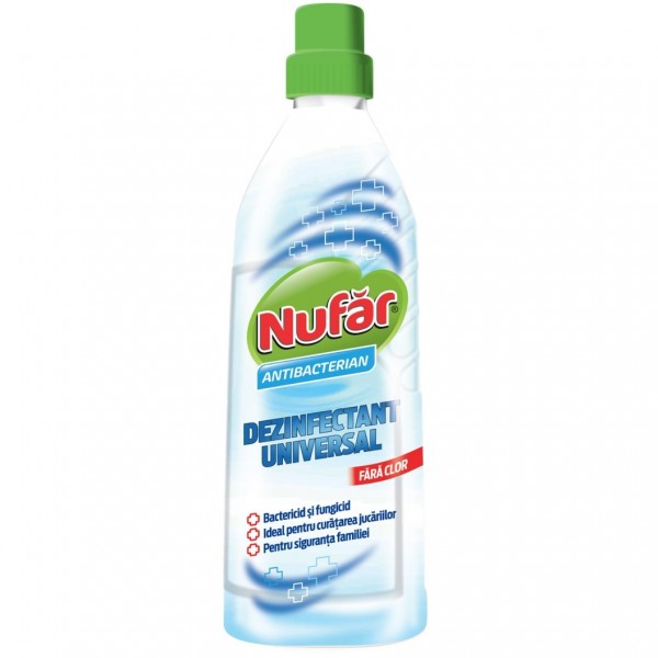 Detergent dezinfectant Nufar antibacterian, 750ml, universal, fara clor