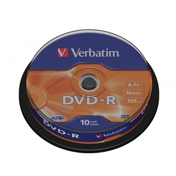 DVD-R Verbatim 43523X20, 4.7GB / 120min, 16x, set 10 buc