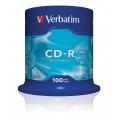CD-R Verbatim 43411, 700MB / 80min, 52x, set 100 buc