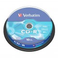 CD-R Verbatim 43437, 700MB / 80min, 52x, set 10 buc