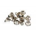 Accesorii creatie - clopotei metal, argintiu, 15mm, set 10 buc, Colorarte