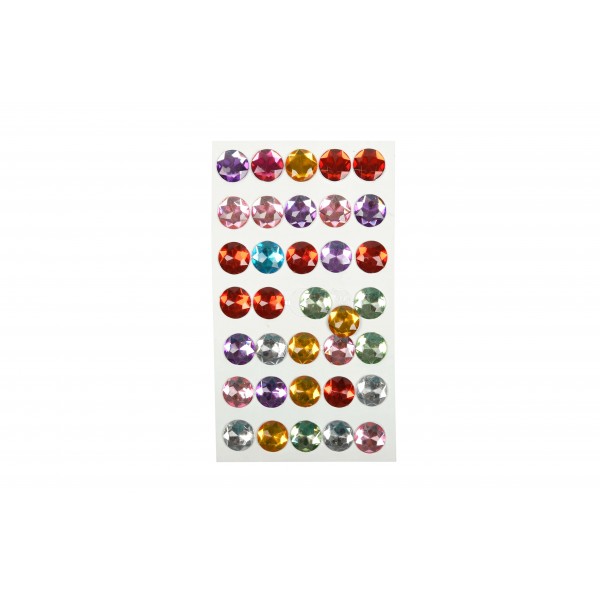 Accesorii creatie Colorarte acryl imitatii pietre pretioase, 35-60 bucati/set, 10-20mm, diverse culori/modele