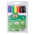 Marker cu vopsea Koh-I-Noor K3205, varf rotund, 2.5mm, pentru textile, set 6 culori (negru, maro, galben, verde, rosu, albastru)