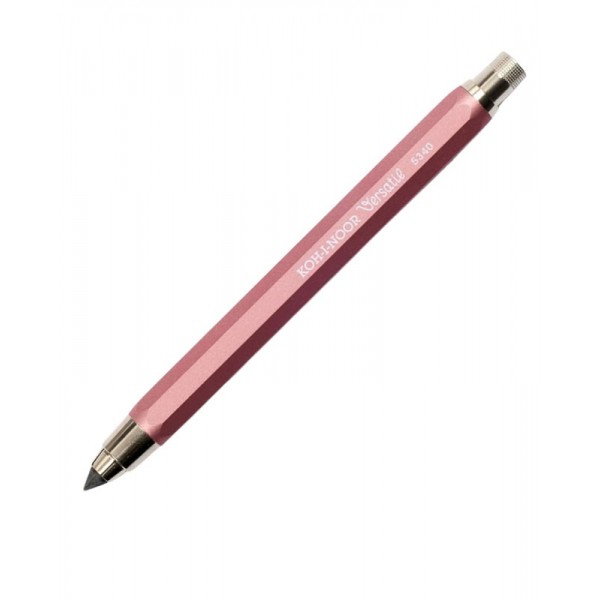 Creion mecanic Koh-I-Noor Versatil K5340, 5.6mm, corp metalic hexagonal diverse culori, cu ascutitoare