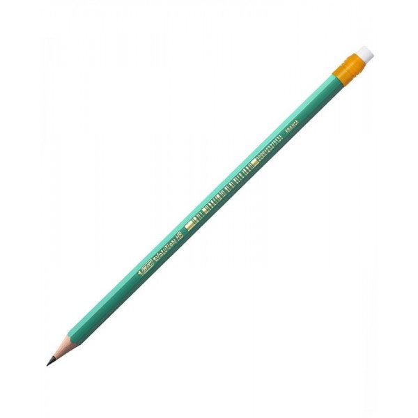 Creion grafit HB, Bic EVOLUTION 655, cu guma, 8803323
